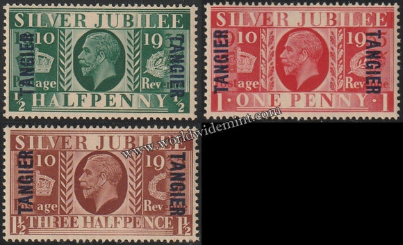 GREAT BRITAIN TANGIER - (MOROCCO AGENCIES) SILVER JUBILEE 1935 - 3V MNH SG: 238 - 240 CV: £ 26