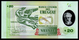 Uruguay 20 Pesos - 2020 P# 101a Polymer UNC Bank Note N#238828