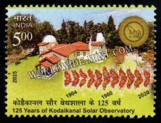 2025 INDIA 125 Years of Kodaikanal Solar Observatory MNH