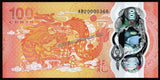 Fiji 100 Cents - 2023 Chinese Lunar Year of the Dragon UNC Polymer Commemorative  Banknote N#373808