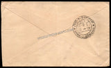 1957 INDIA Centenary of First Freedom Struggle   -   Rani Lakshmi bai (Jhansi Rani) FDC - Travelled Cover from Nashik Road to Hyderabad with Delivery Cancellation