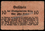 Austria - City of Graz (Federal State of Styria) - 10 Heller Graz - 1919 Fair Bank Note N#274466 #UCN251
