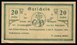 Austria (Lower Austria, Federal State of Göttweig, Abbey) 20 Heller 1920 AUNC Bank Note N#569371 #UCN252