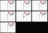 2020 Mahatma Gandhi Set of 7 - official Picture Post Card #MC252