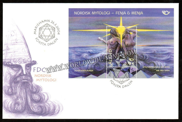 2004 Aland Islands Nordisk Mytologi FDC #FA253