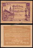 Austria Federal State of Lower Austria 10 Heller Steinakirchen - 1920 XF+ Bank Note N#216110 #UCN254