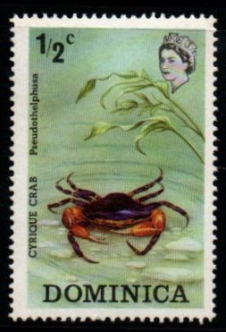 1973 Dominica Cyrique Pseudothelphusa Crab 1v MNH #FT-254