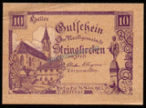 Austria Federal State of Lower Austria 10 Heller Steinakirchen - 1920 XF+ Bank Note N#216110 #UCN254