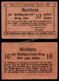Austria - City of Graz (Federal State of Styria) - 10 Heller Graz - 1919 Fine Bank Note N#274466 #UCN255