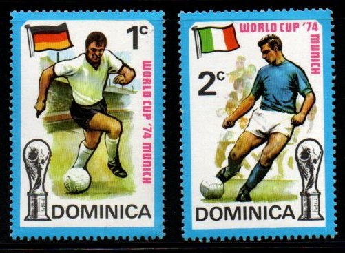 1974 Dominica Football World Cup Munich 2v MNH #FT-257