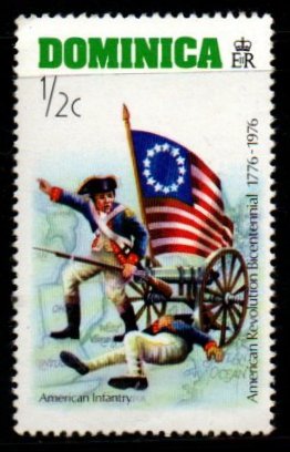 1976 Dominica American Revolution Bicentennial 1776-1976 1v MNH #FT-258