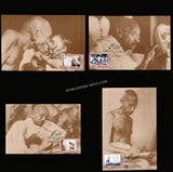 2005 Dandi March - Set of 4 Gandhi Maxim card #MC258