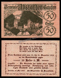 Austria (Lower Austria, Federal State of Abstetten) 50 Heller Emergency Money Bank Note N#208925 #UCN259