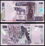 Congo 10000 Francs - 2022 UNC Banknote N#259308