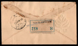 1956 INDIA 2500th Buddha Jayanti - 2v Registered Commercial FDC from Madras to Mettur Dam