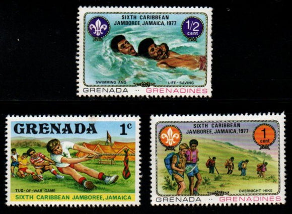 1977 Grenada Sixth Caribbean Jamboree, Jamaica 3v MNH - Scouts #FT-261