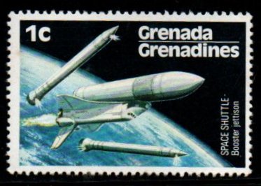 Grenada Space Shuttle - Booster Jettison 1v MNH #FT-263