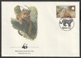 1983 Belize WWF World wide Fund For Nature Jaguar Set of 4 FDC #FE266