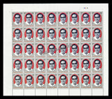 2011 India V Subbiah Full Sheet of 40 Stamps