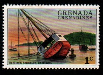1976 Grenada Careened Schooner, Carriacou 1v MNH #FT-274