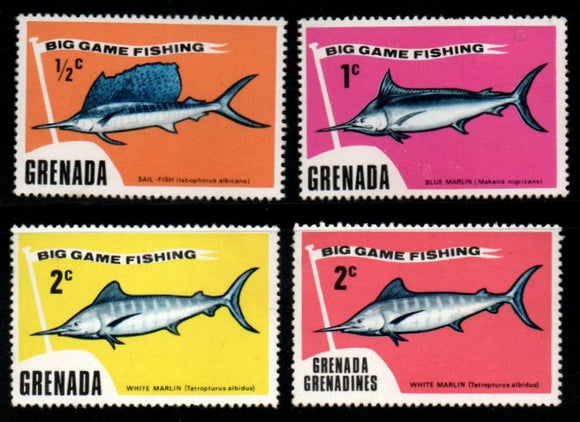 1975 Grenada Big Game Fishing 4v MNH #FT-280