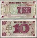 United Kingdom 10 New Pence - 1972 P#M45 UNC Bank Note N#283347