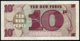 United Kingdom 10 New Pence - 1972 P#M45 UNC Bank Note N#283347