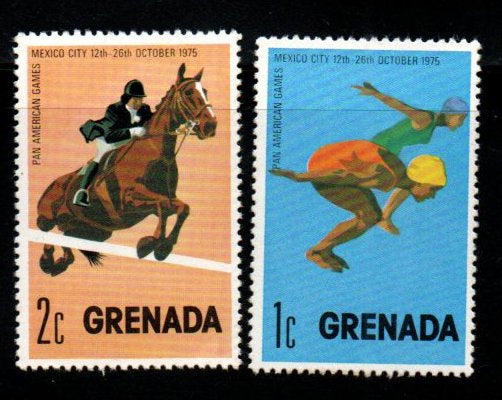 1975 Grenada Pan American Games Mexico City 12th - 26th October 1975 2v MNH #FT-283