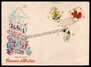 Bhutan Flowers Of Bhutan FDC #FA285