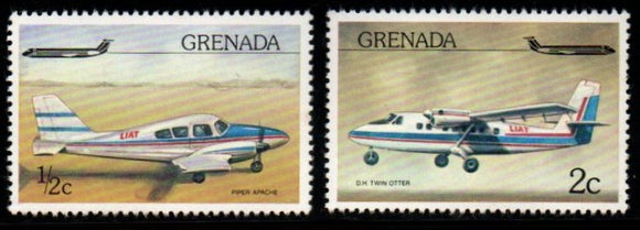 1976 Grenada Airplane 2v MNH #FT-286
