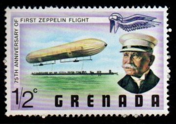 1978 Grenada 75th Anniversary Of First Zeppelin Flight 1v MNH #FT-287