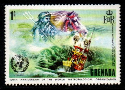 1973 Grenada 100th Anniversary Of World Meteorological Organisation 1v MNH #FT-290