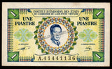 Vietnam (French Indochina Occupation) 1 Piastre - 1953 XF+ Bank Note #UCN292