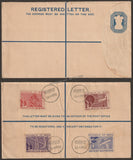 1950 INDIA Republic of India Inauguration - 4v First Day Cancellation in Registered Letter - Rare