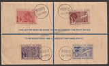 1950 INDIA Republic of India Inauguration - 4v First Day Cancellation in Registered Letter - Rare