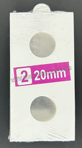 2 X 2 Coin Holder - Imported Cardboard - Size: 2 – 20 mm Pack of 50 pcs