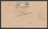 1951 INDIA 1st Asian Games 2v  FDC - Registered Commercial Cover from New Delhi to Bombay