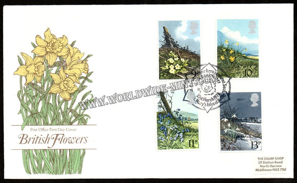 1979 UK British Flowers FDC #FA303