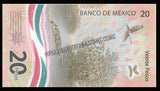 Mexico 20 Pesos - 2023 Polymer COMMEMORATIVE UNC Bank Note N#306846