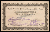 Philippines 10 Centavos - Emergency Note (Mountain Province Emergency Board) AUNC Local Bank Note N#221852 #UCN306