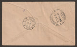 1953 INDIA Railway Centenary First Day Cancelled Commercial cover travelled within Calcutta RMS