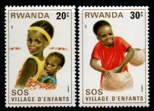 1981 Rwanda SOS Children's Village 2v MNH #FT-308