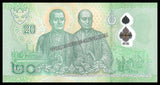 Thailand 20 Bhat - 2024 P# 142c Polymer UNC Banknote N#317869