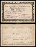 Philippines 10 Centavos - Emergency Note (Mountain Province Emergency Board) AUNC Local Bank Note N#221852 #UCN318