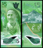 Barbados 5 Dollars - 2022 UNC Polymer Bank Note N#320408