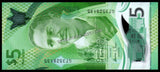 Barbados 5 Dollars - 2022 UNC Polymer Bank Note N#320408