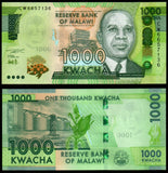 Malawi 20, 50, 100, 200, 500, 1000, 2000 & 5000 Kwacha -	2021-2026 Full Set of 8 UNC Banknote N#333694