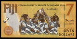 FIJI 7 Dollars - 2022 Fijian Rugby 7s Team UNC Commemorative Bank Note N#324037