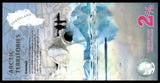 Arctic Territories 2 1/2 Dollars 2013 Private Issue Polymer UNC Bank Note N#325315