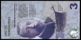 Arctic Territories 3 Polar Dollars - 2011 UNC Bank Note N#325353 #CN1360